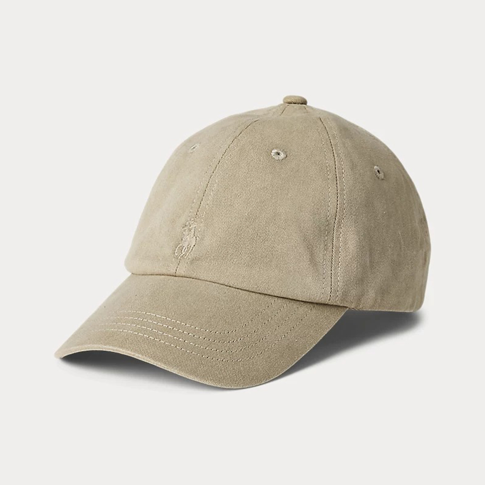 Mũ Polo Ralph Lauren Mineral-Dyed Twill Ball Cap, Olive