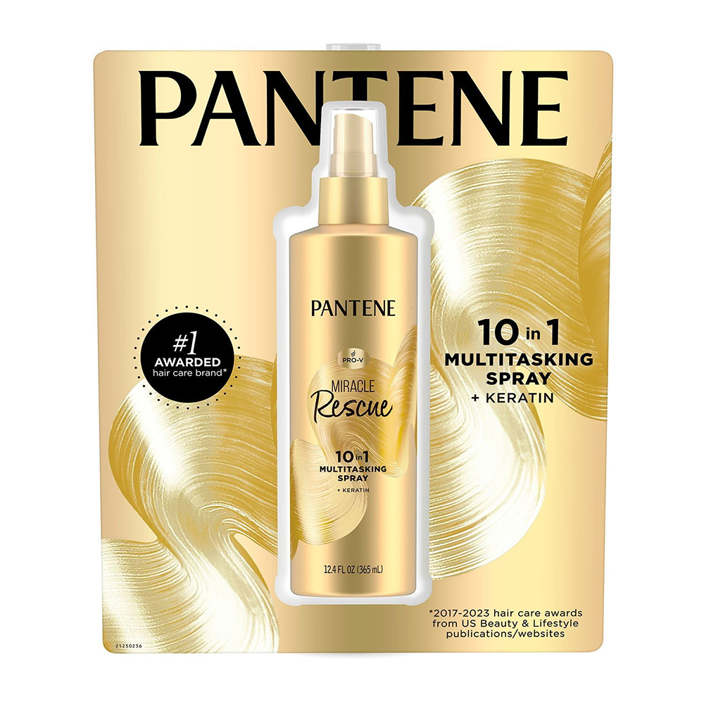 Xịt dưỡng tóc Pantene Miracle Rescue 10in1 Multitasking Spray + Keratin, 365ml