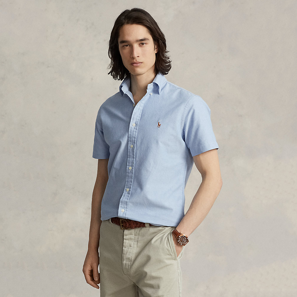 Áo Polo Ralph Lauren Classic Fit Oxford - Blue, Size S