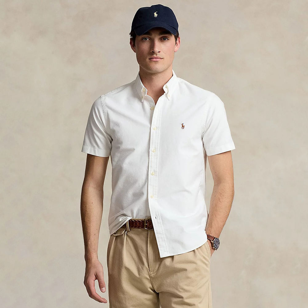 Áo Polo Ralph Lauren Classic Fit Oxford - White, Size M