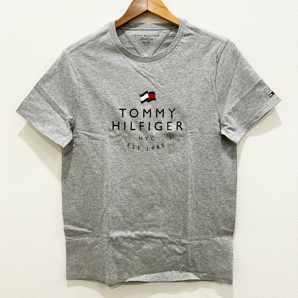 Áo Tommy Hilfiger Flag Logo - Grey, Size S