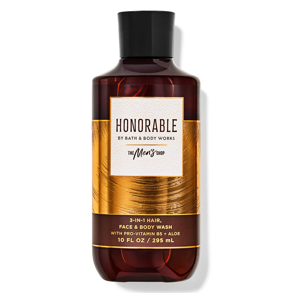 Gel tắm + gội + rửa mặt Bath & Body Works 3in1 Men's Collection - Honorable, 295ml