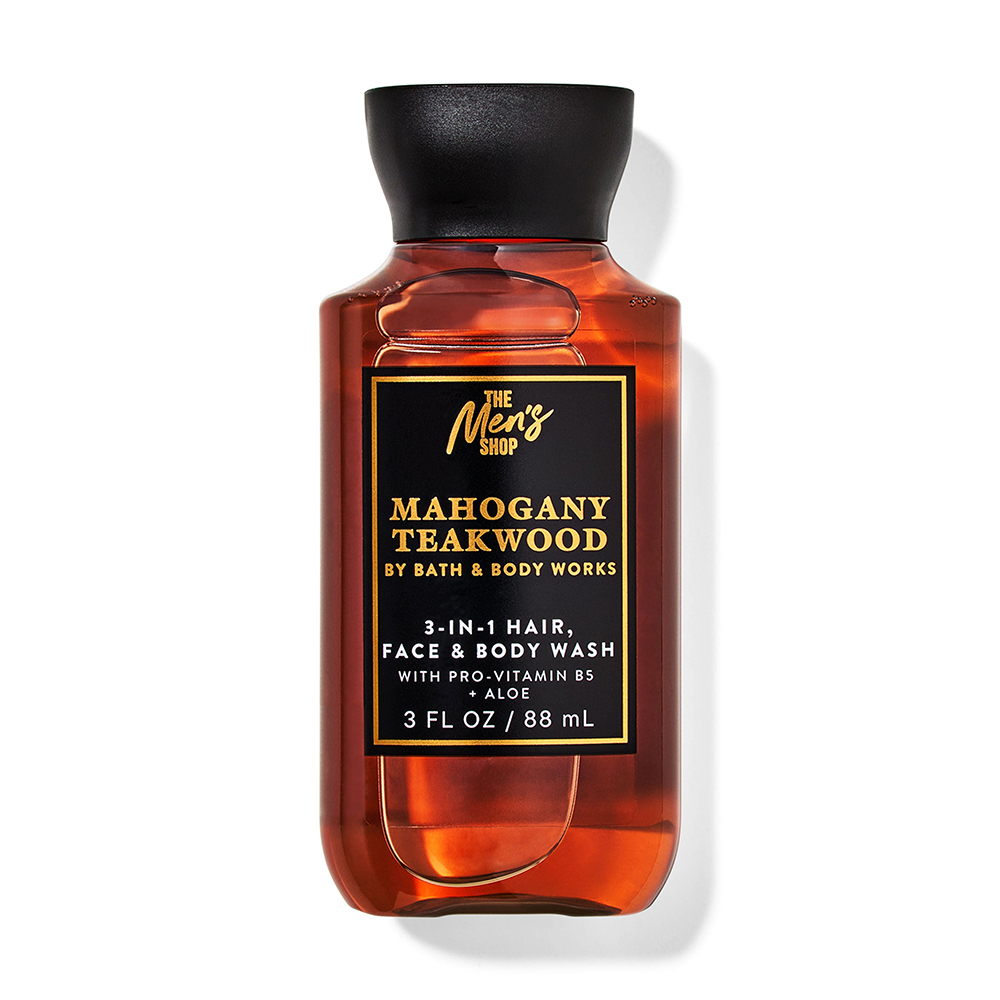 Gel tắm + gội + rửa mặt Bath & Body Works 3in1 Men's Collection - Mahogany Teakwood, 88ml