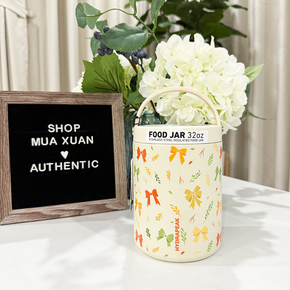 Bình đựng thức ăn giữ nhiệt Hydrapeak Stainless Steel Food Jars - Modern Cream, 947ml