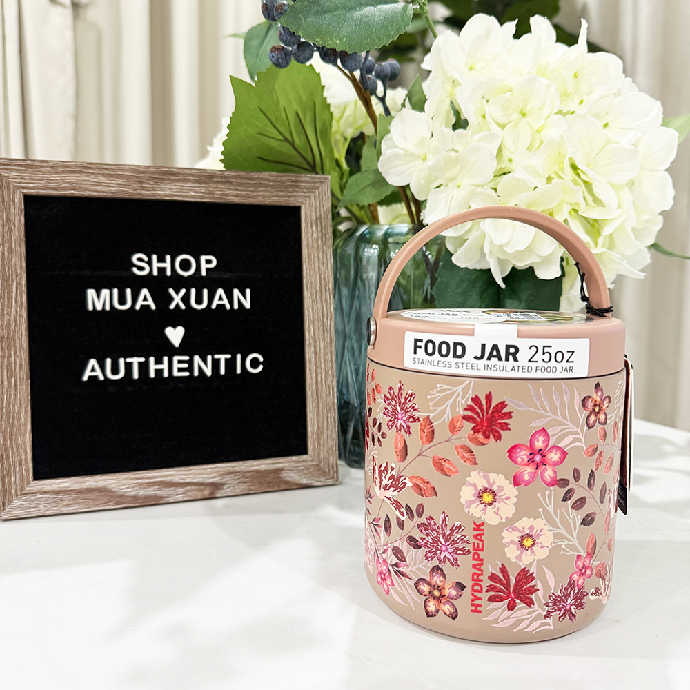 Bình đựng thức ăn giữ nhiệt Hydrapeak Stainless Steel Food Jars - Almond, 740ml