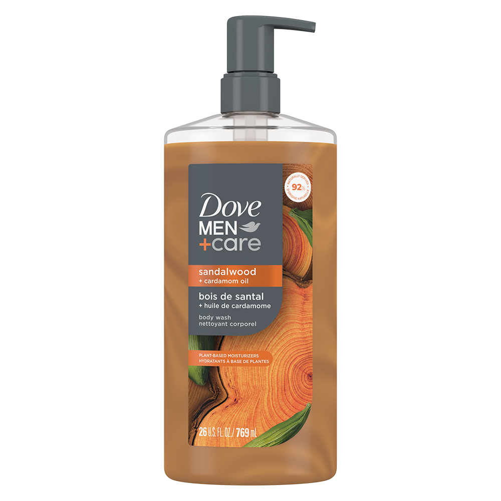 Gel tắm Dove Men + Care - Sandalwood + Cardamom Oil, 769ml
