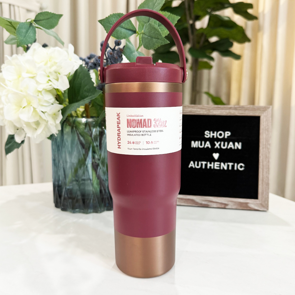 Bình giữ nhiệt Hydrapeak Nomad Bottle With Handle And Straw Lid - Cordova, 946ml