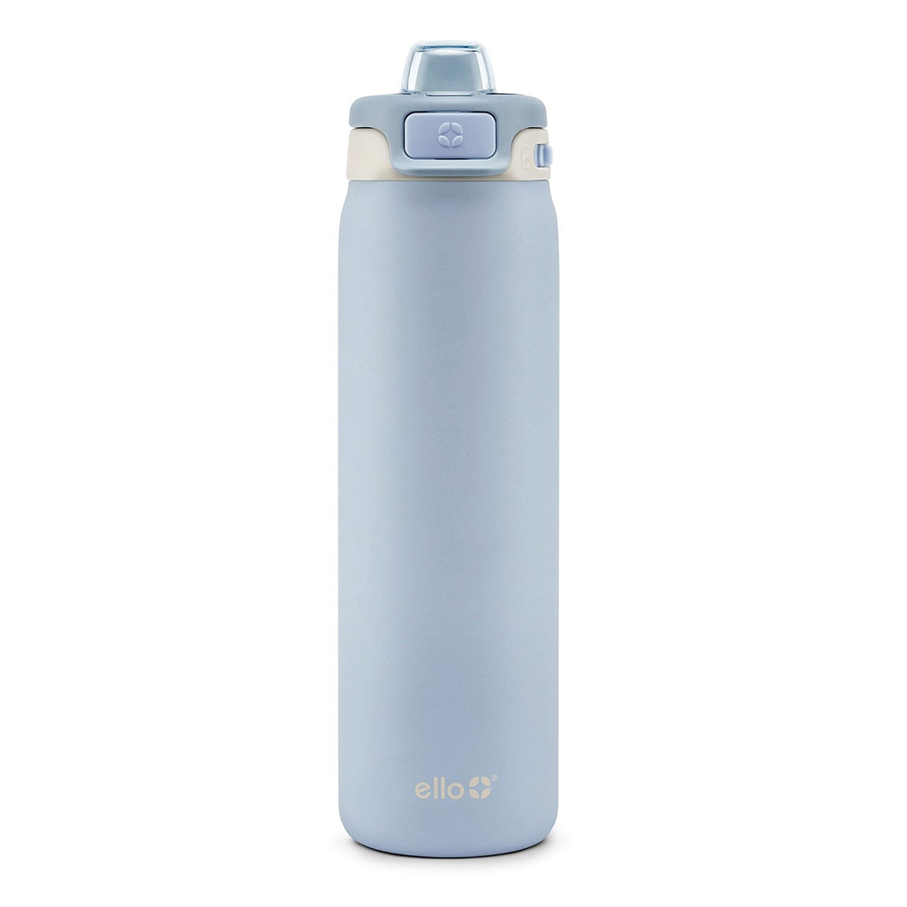 Bình nước Ello Pop & Fill Stainless Steel - Blue Dream, 651ml