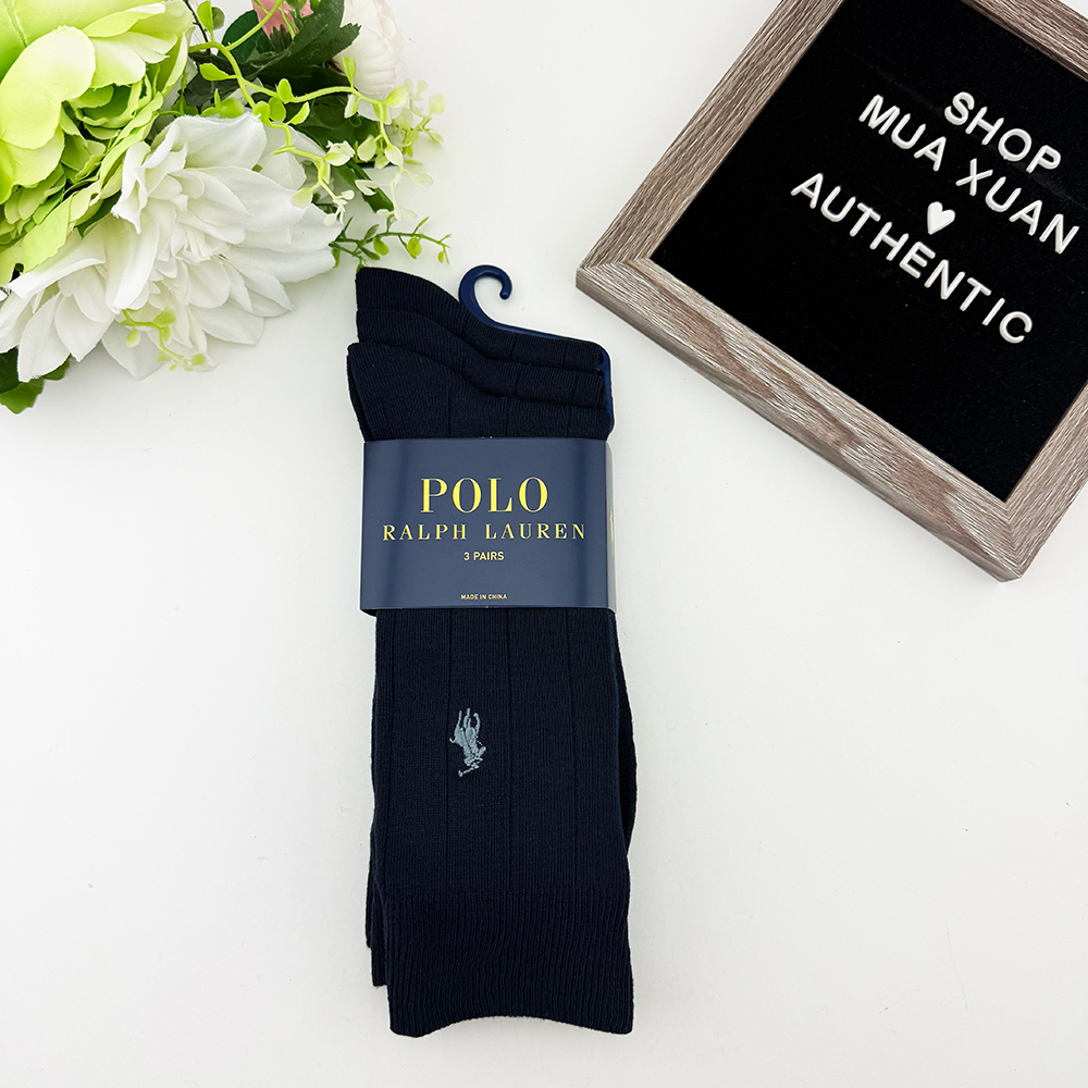 Vớ Polo Ralph Lauren Trouser Dress - Set 3 đôi, Navy