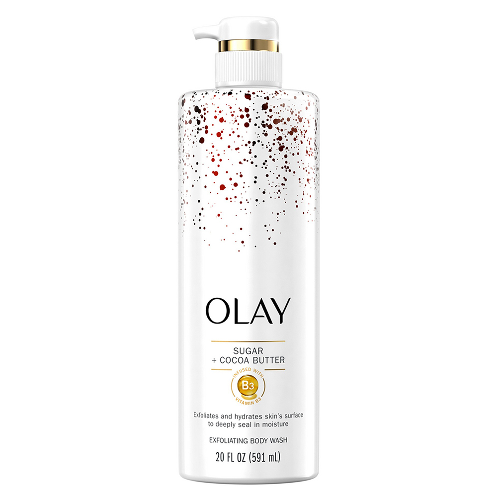 Sữa tắm Olay Sugar + Cocoa Butter Exfoliating, 591ml