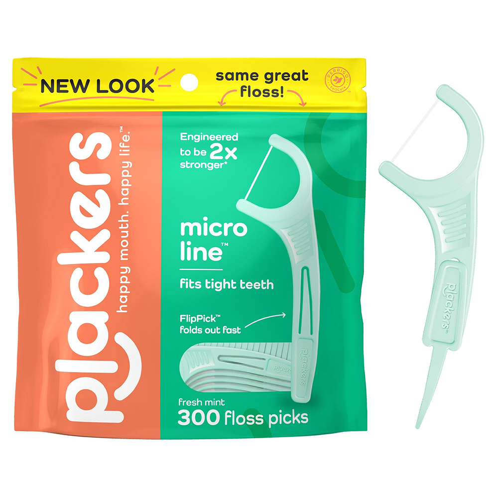 Tăm chỉ nha khoa Plackers Micro Mint, 300 cây