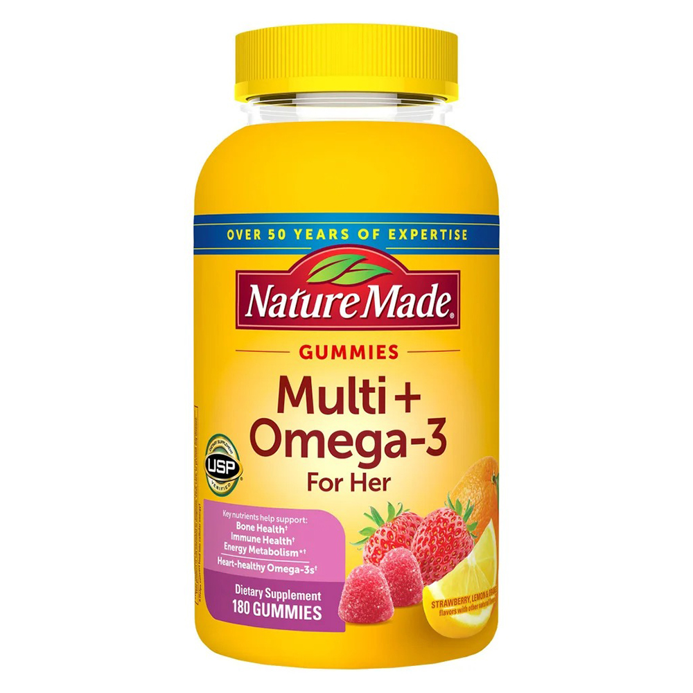 Nature Made Multi for Her + Omega-3, 180 viên dẻo