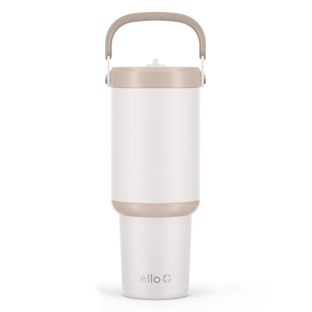 Ly giữ nhiệt Ello Oasis Go Leak-Proof Stainless Steel Tumbler - Cream, 887ml
