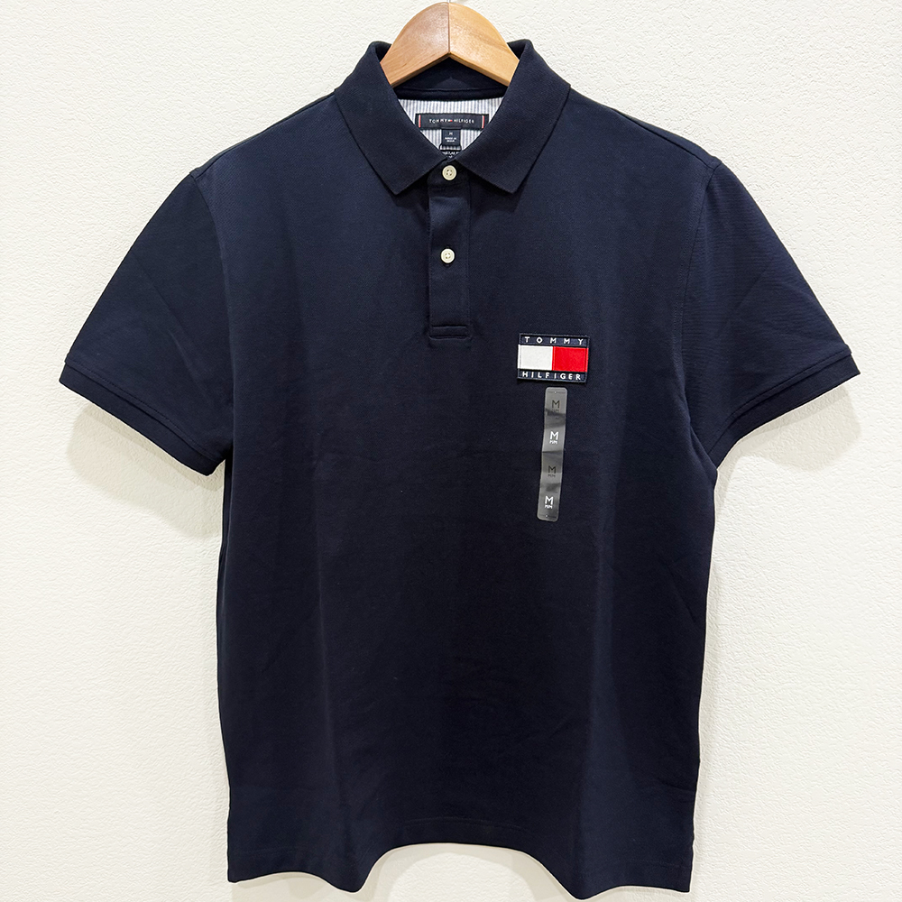 Áo Tommy Hilfiger Tommy Badge Cotton Polo - Navy, Size M