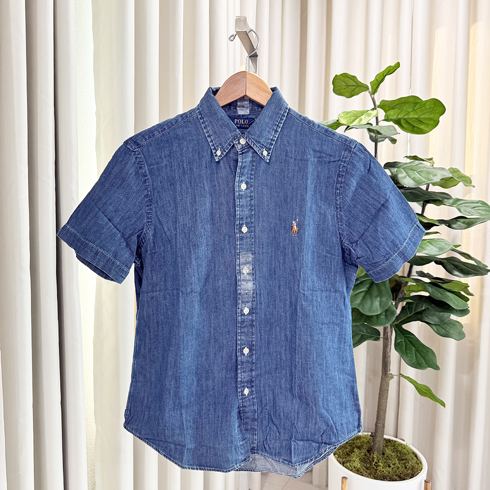 Áo Polo Ralph Lauren Classic Fit Denim - Navy, Size M