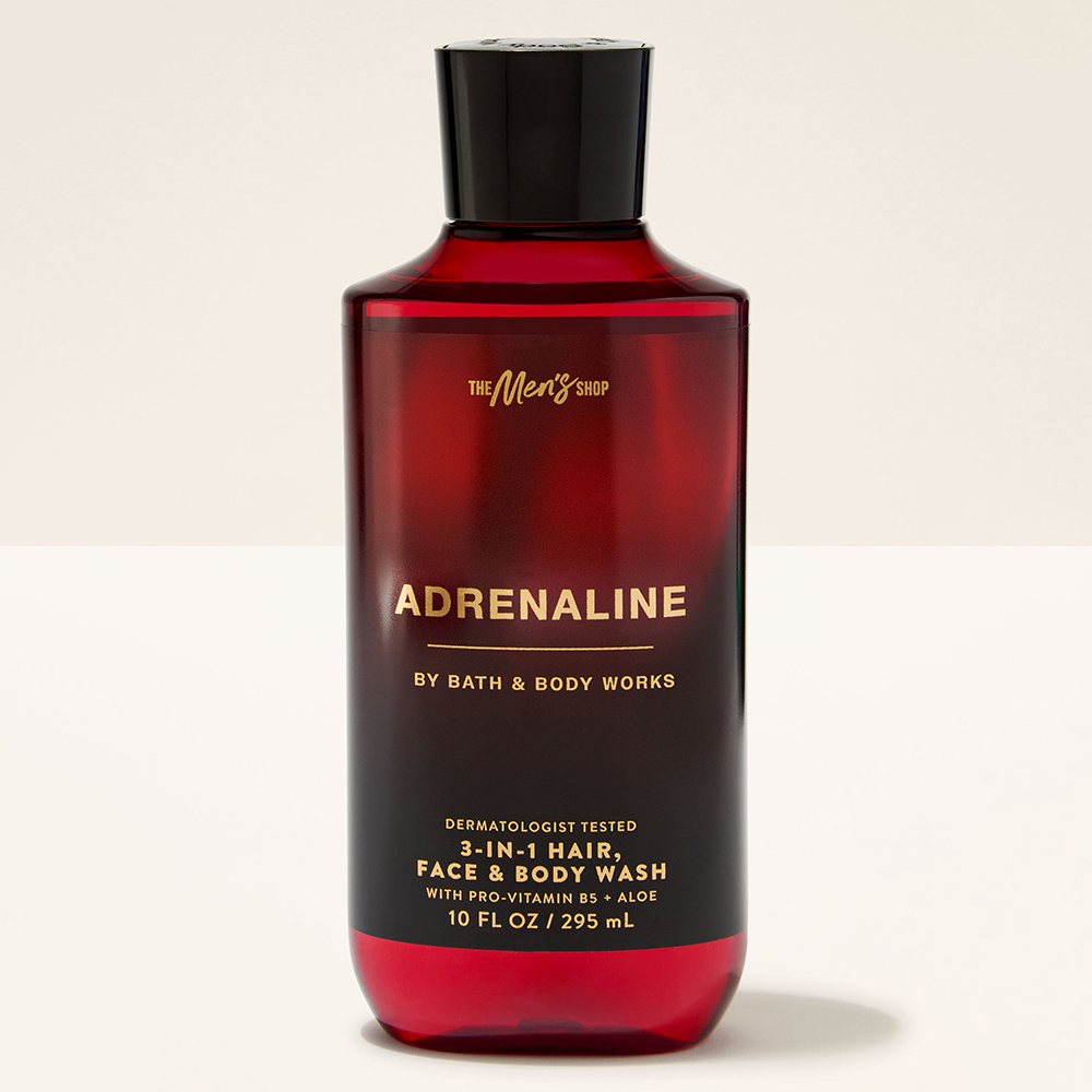 Gel tắm + gội + rửa mặt Bath & Body Works 3in1 Men's Collection - Adrenaline, 295ml