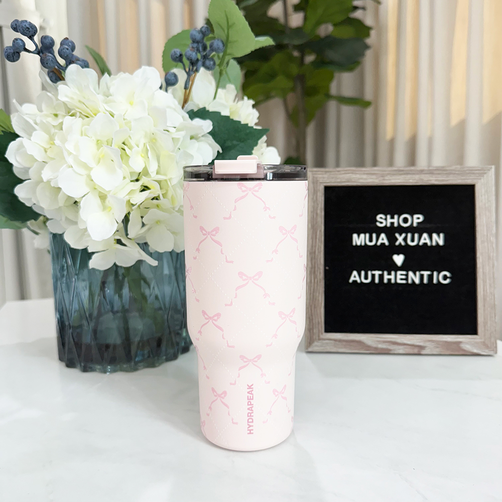 Ly giữ nhiệt Hydrapeak Voyager With Straw Lid - Whisper Pink, 740ml