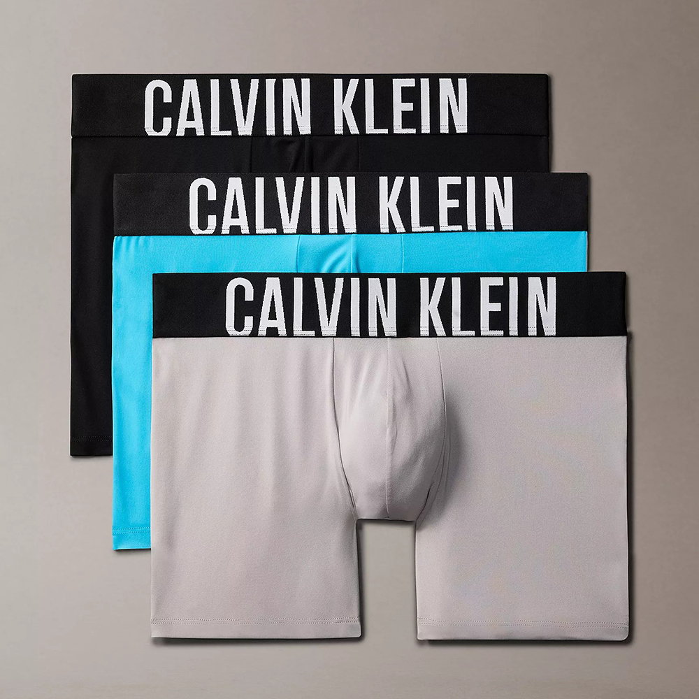 Set 3 quần Calvin Klein Intense Power Micro Boxer Brief - Teal/Black/Grey, Size S