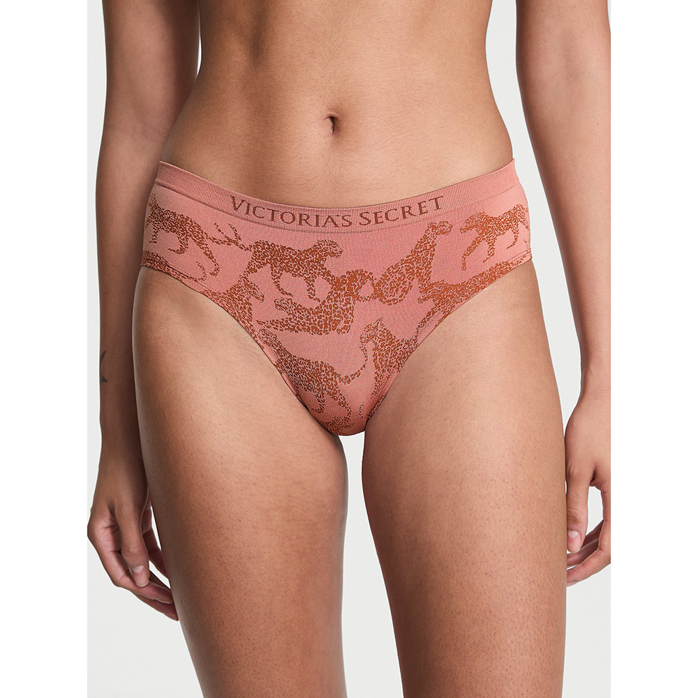 Quần lót Victoria's Secret Seamless Hiphugger - Desert Blush Leopards, Size XS