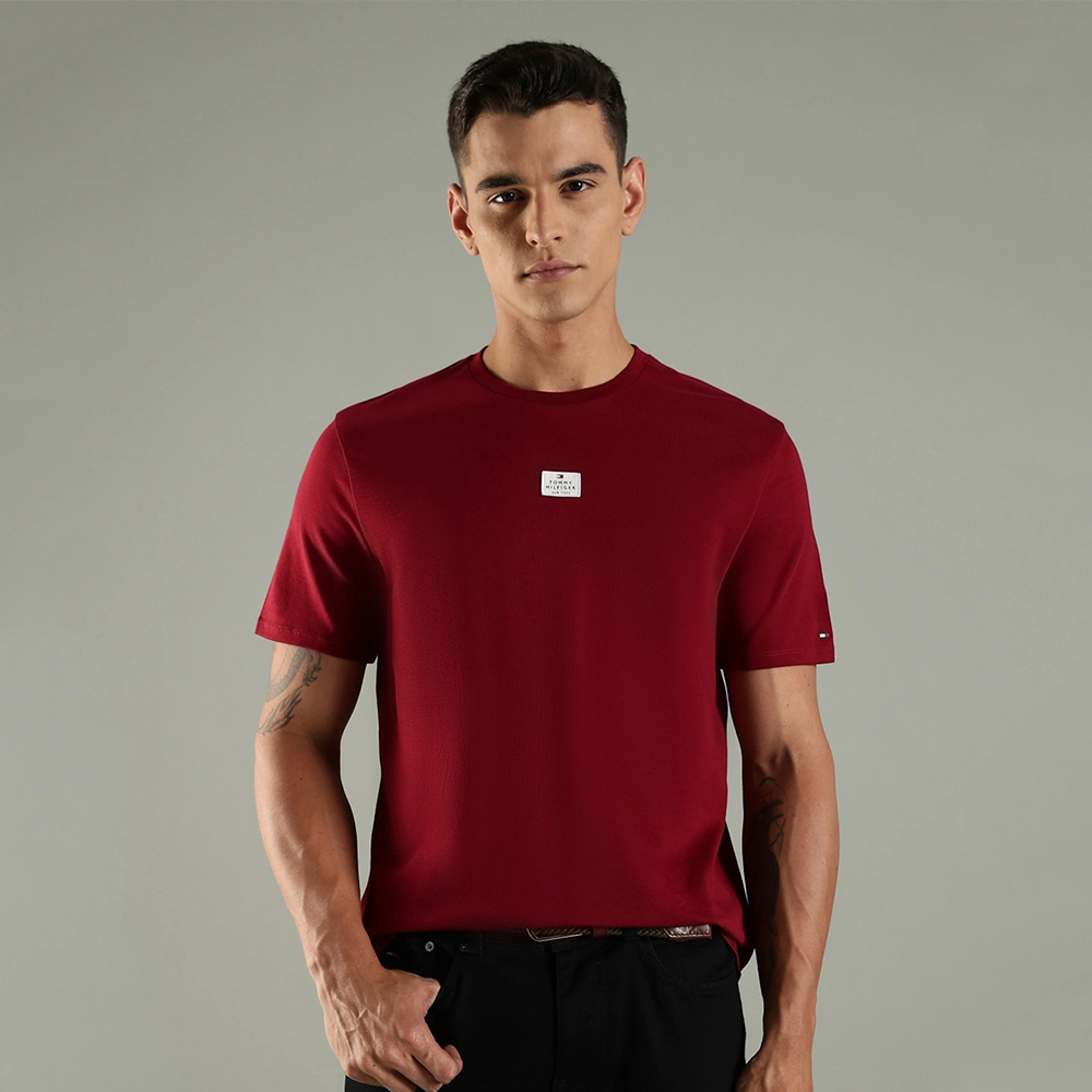 Áo Tommy Hilfiger Logo - Deep Rouge, Size S