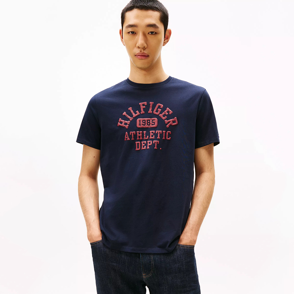 Áo Tommy Hilfiger Hilfiger 1985 Athletic Logo - Navy, Size S