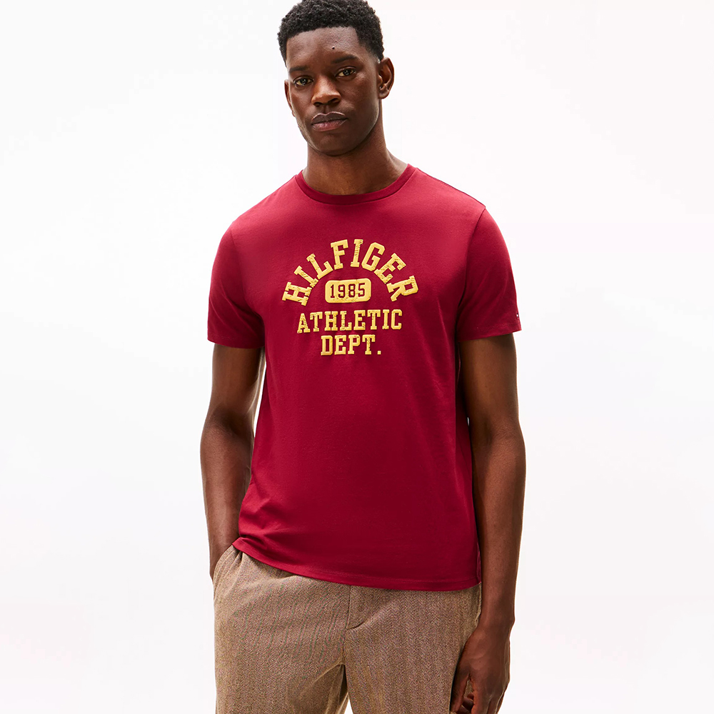 Áo Tommy Hilfiger Hilfiger 1985 Athletic Logo - Rouge, Size S