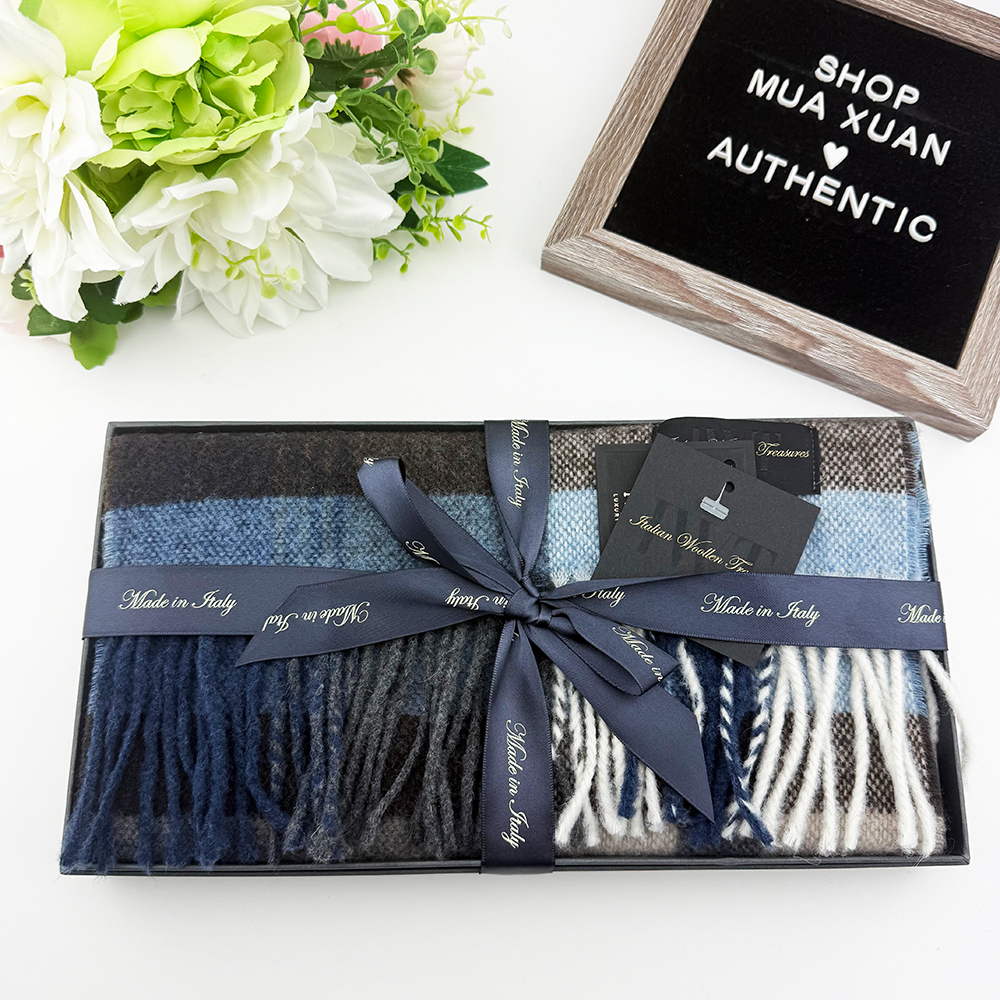 Khăn choàng Italian Woollen Treasures, Navy
