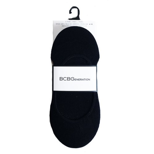BCBGeneration No Show Socks - Set 6 đôi, Black/Cream