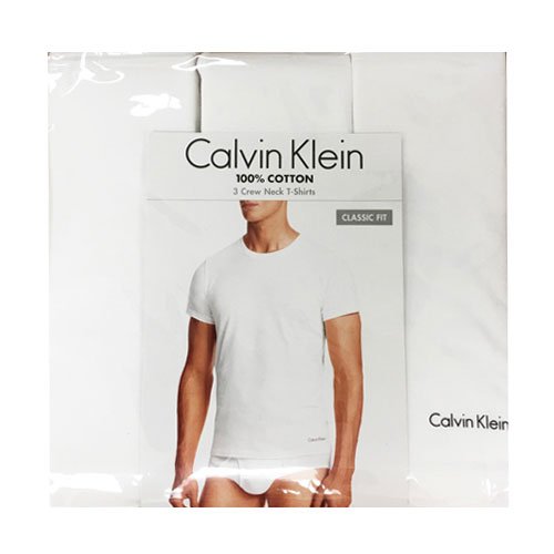Set 3 áo Calvin Klein Classic Fit Crew Neck - White, Size M - Shop Mùa Xuân