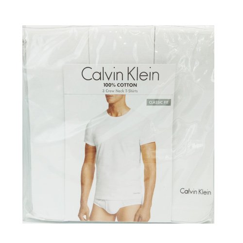Set 3 áo Calvin Klein Classic Fit Crew Neck - White, Size M
