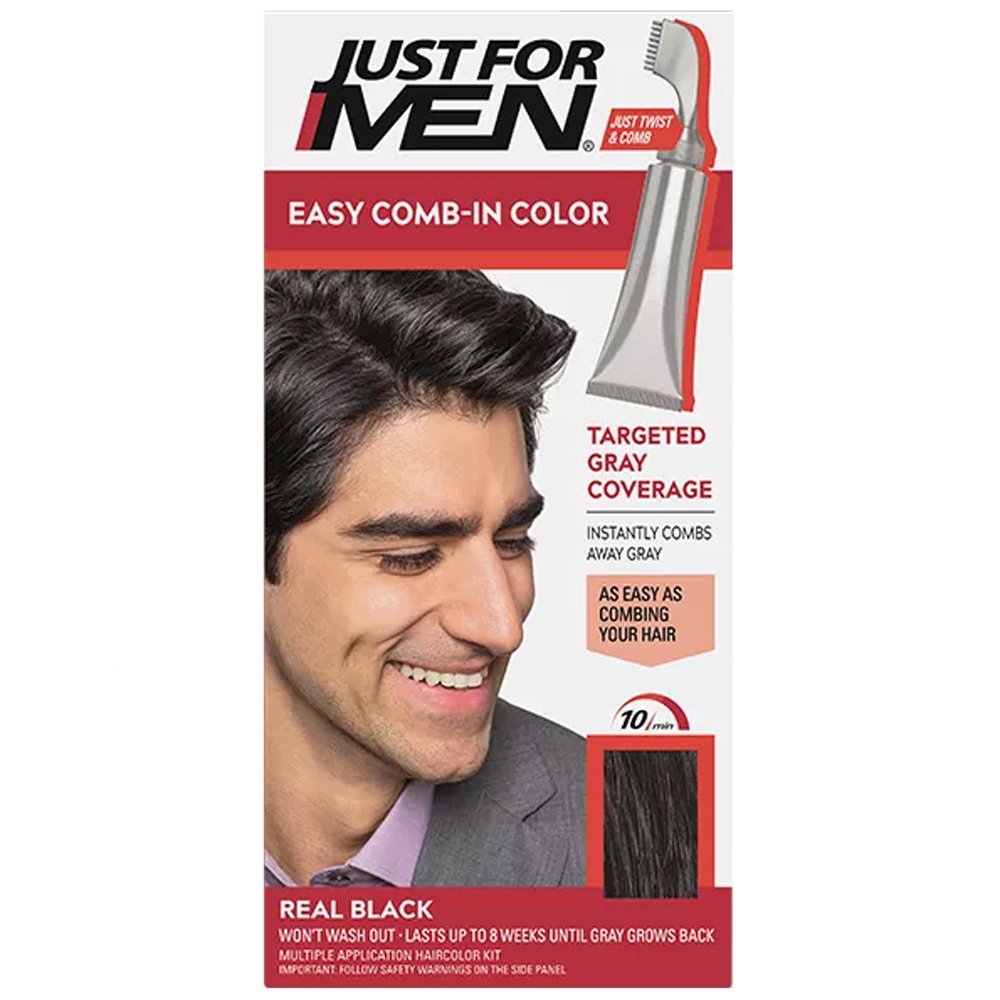 Thuốc nhuộm tóc Just For Men Easy Comb-in Color, A-55 Real Black