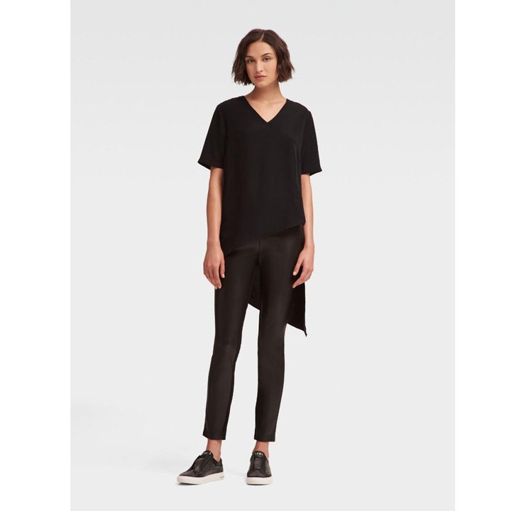 DKNY High Low Asymmetrical Top Black, Size XXS Shop Mùa Xuân