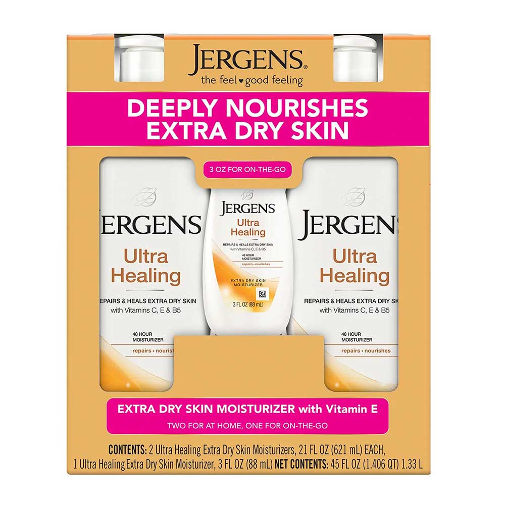 Bộ dưỡng da Jergens Ultra Healing Extra Dry Skin Moisturizers