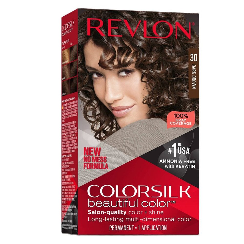 Thuốc nhuộm tóc Revlon Colorsilk, 30 Dark Brown