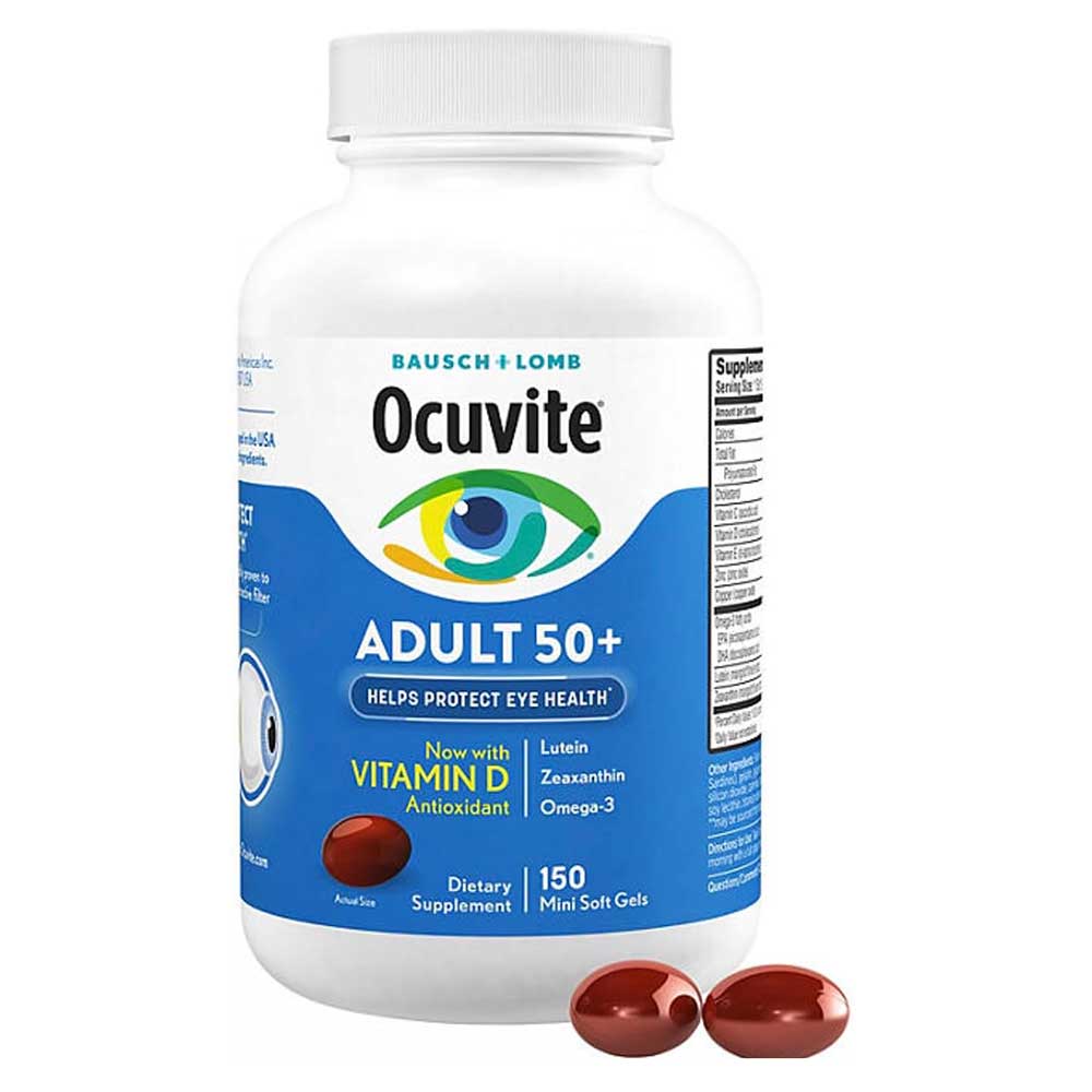 Bổ mắt Bausch and Lomb Ocuvite Adult 50+, 150 viên