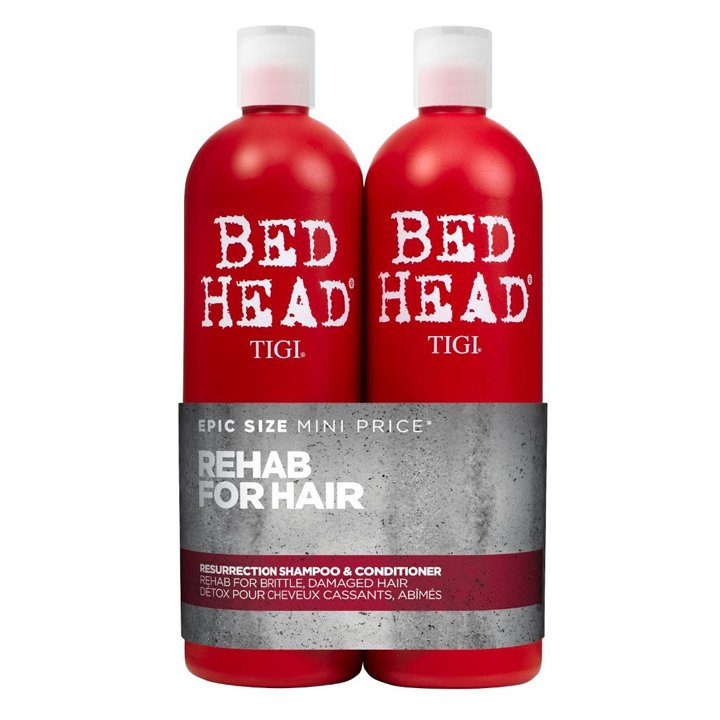 Bộ dầu gội + xả Bed Head Tigi Rehab For Hair - Level 3 Resurrection, 2 x 750ml