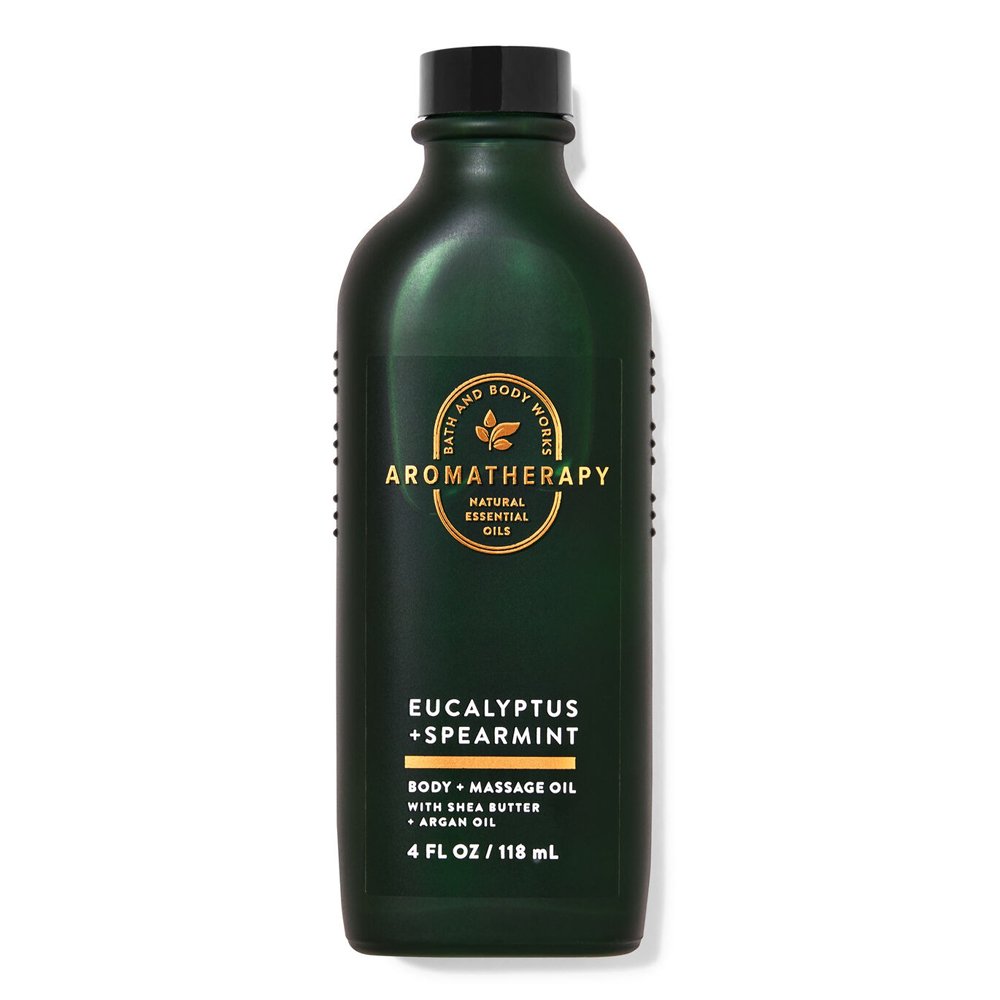 Dầu dưỡng da Bath & Body Works Aromatherapy - Stress Relief Eucalyptus Spearmint, 118ml