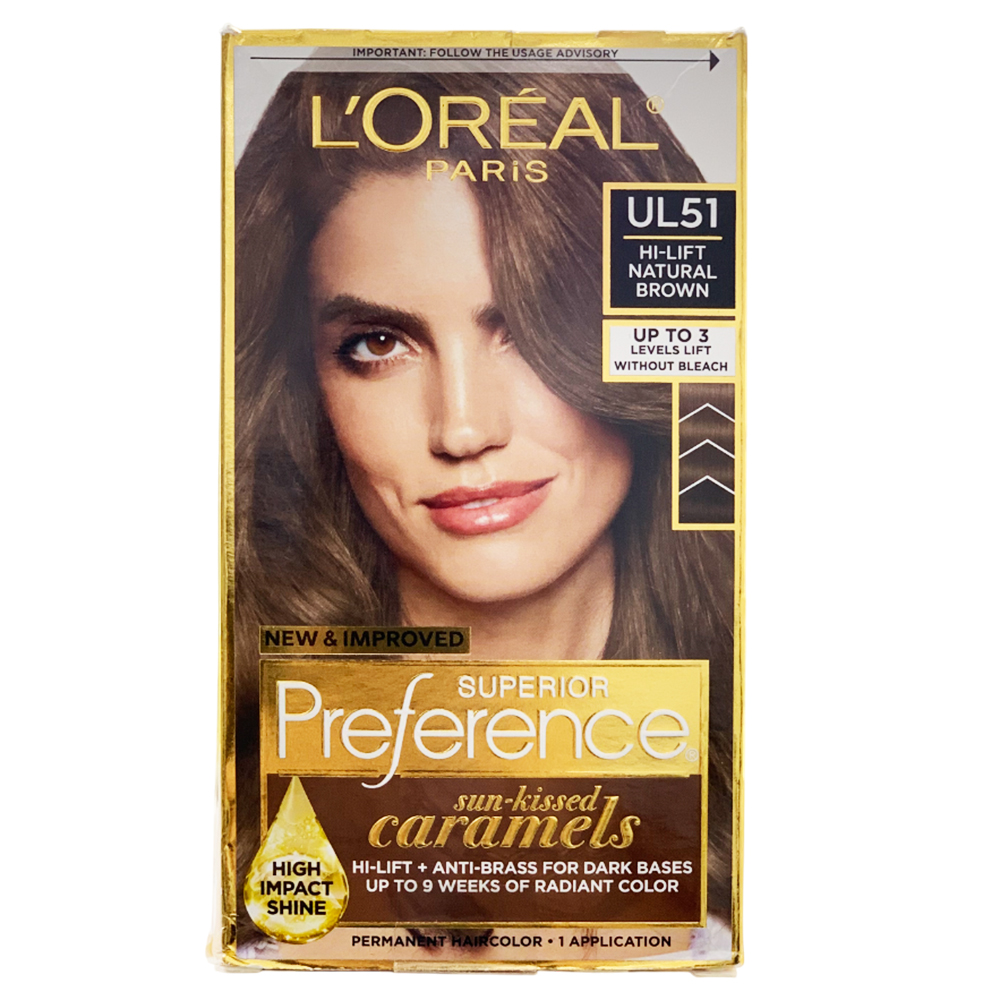 Thuốc nhuộm tóc L'Oréal Superior Preference, UL51 Hi-Lift Natural Brown