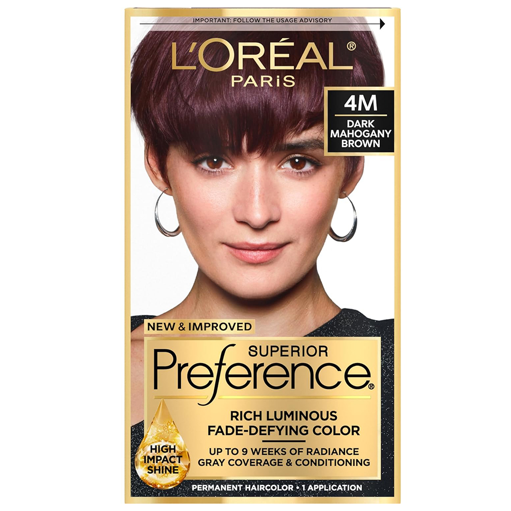Thuốc nhuộm tóc L'Oréal Superior Preference, 4M Dark Mahogany Brown