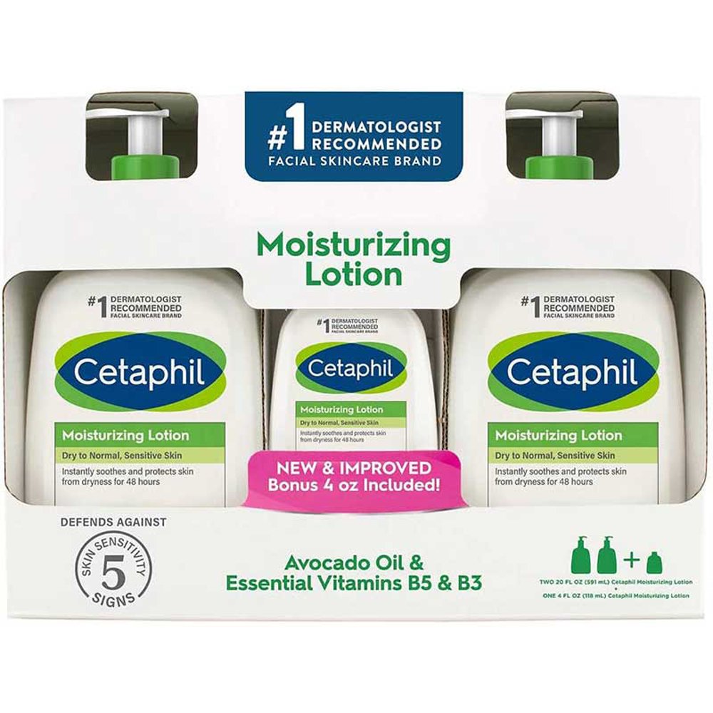 Set Dưỡng da Cetaphil Moisture Lotion, (2 x 591ml) + 118ml
