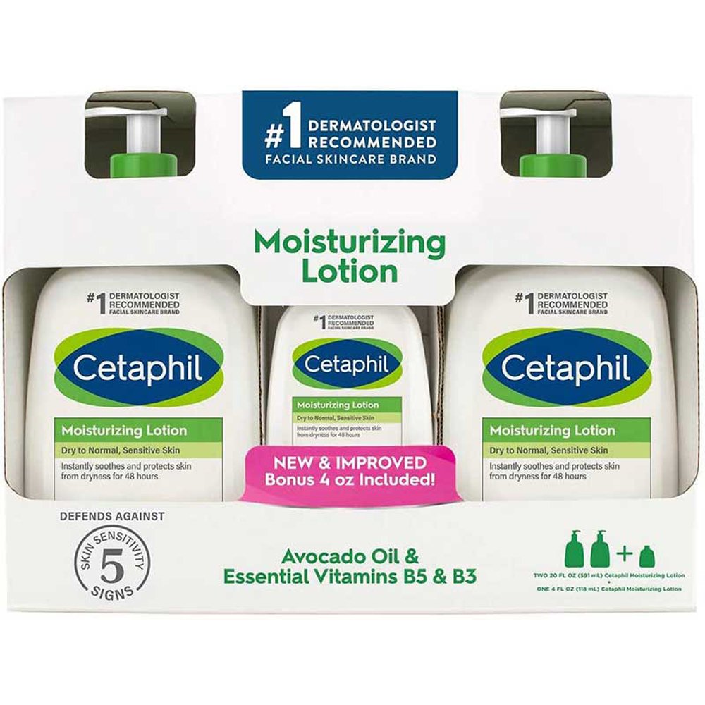 Set Dưỡng da Cetaphil Moisture Lotion, (2 x 591ml) + 118ml