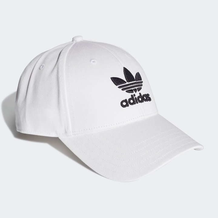 Adidas Unisex Originals Trefoil Baseball Cap, White