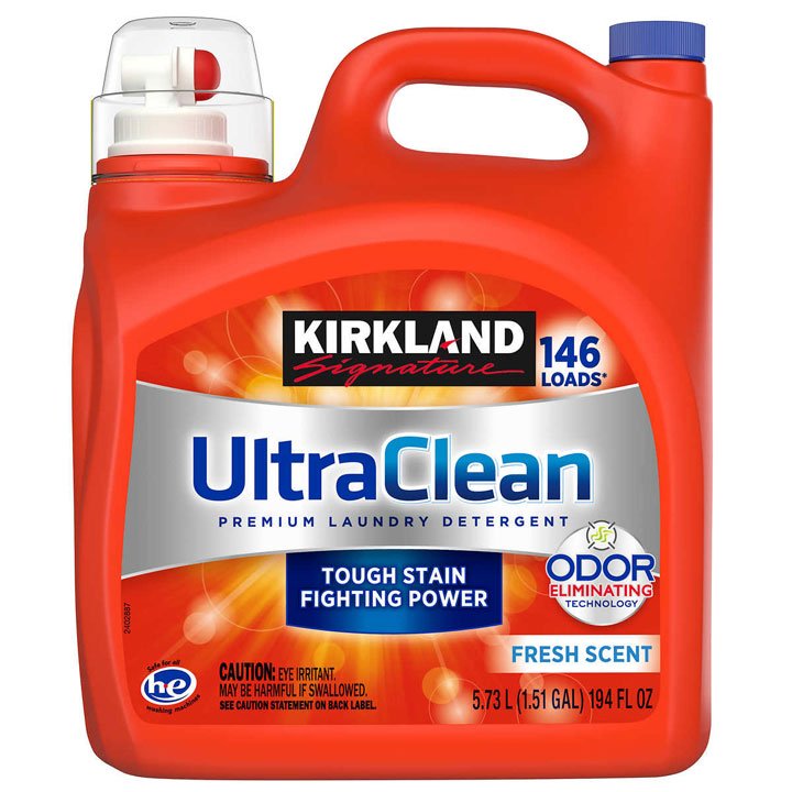 Nước giặt Kirkland Signature Ultra Clean - Fresh Scent, 5.73L