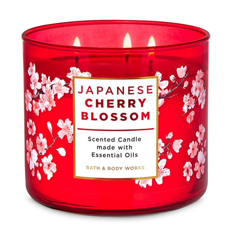Nến thơm Bath & Body Works Japanese Cherry Blossom, 411g