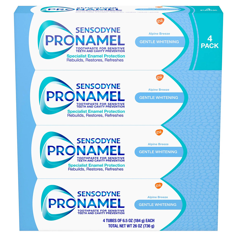 Set kem đánh răng Sensodyne Pronamel Gentle Whitening, 4 x 184g