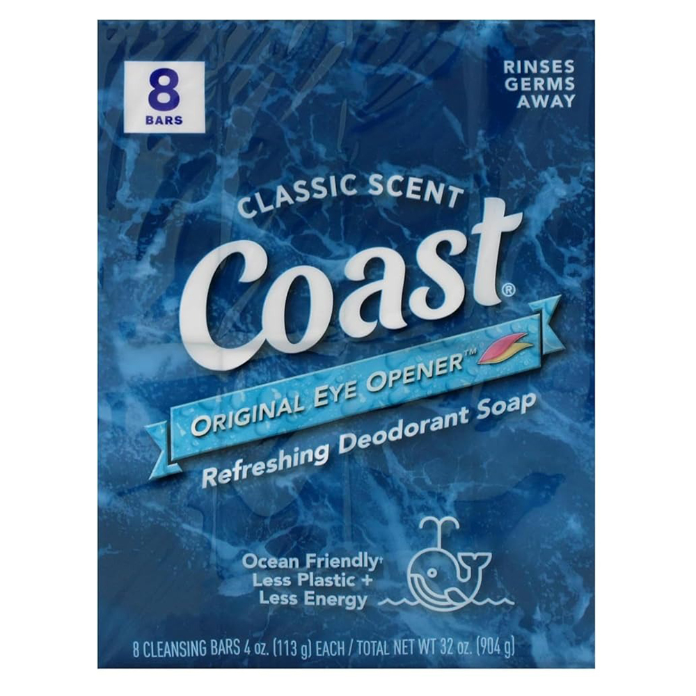 Lốc xà phòng Coast Classic, 8 x 113g
