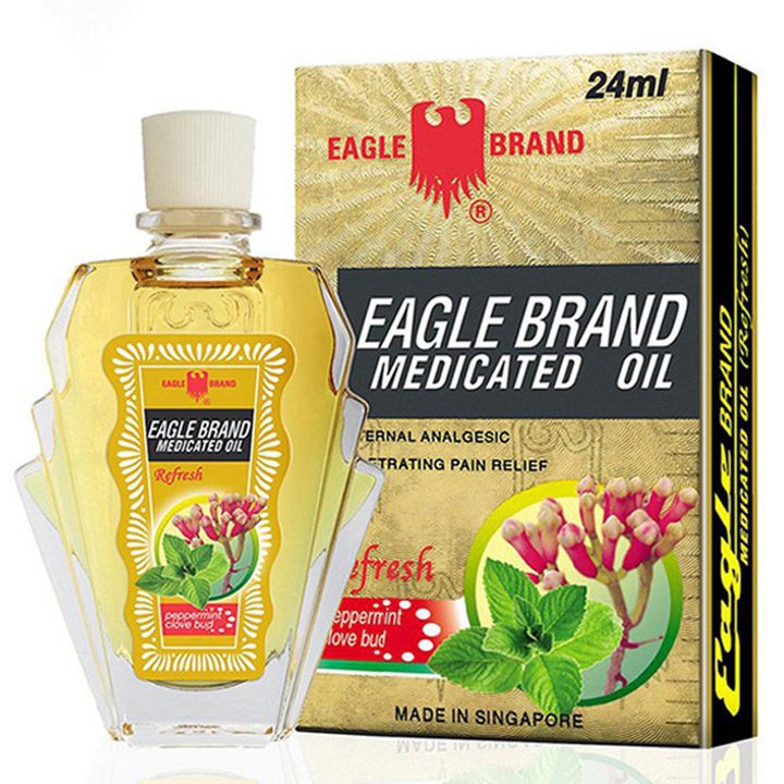 Dầu gió Eagle Brand Medicated Oil Refesh - Peppermint Clove Bud, 24ml